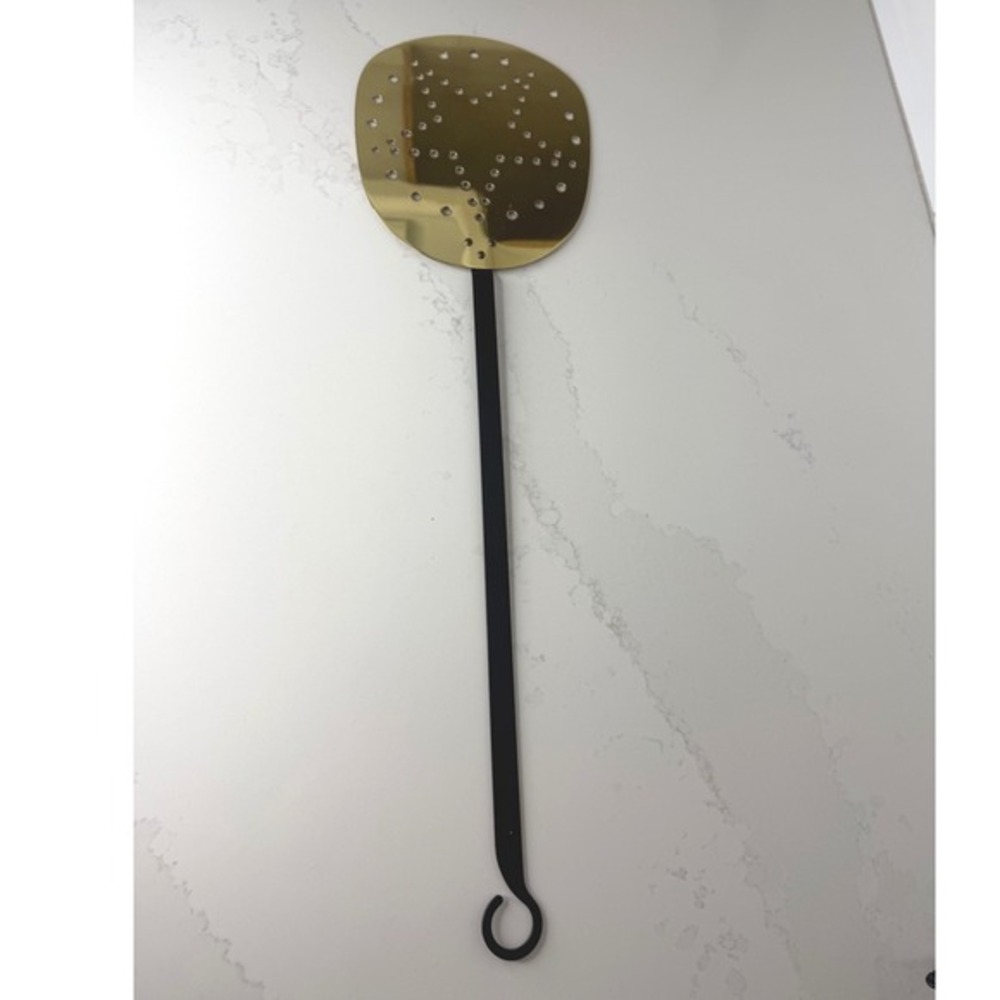 Baldwin Brass Wrought Iron‎ Star Perforated Skimmer 25.5 Inch - Rare